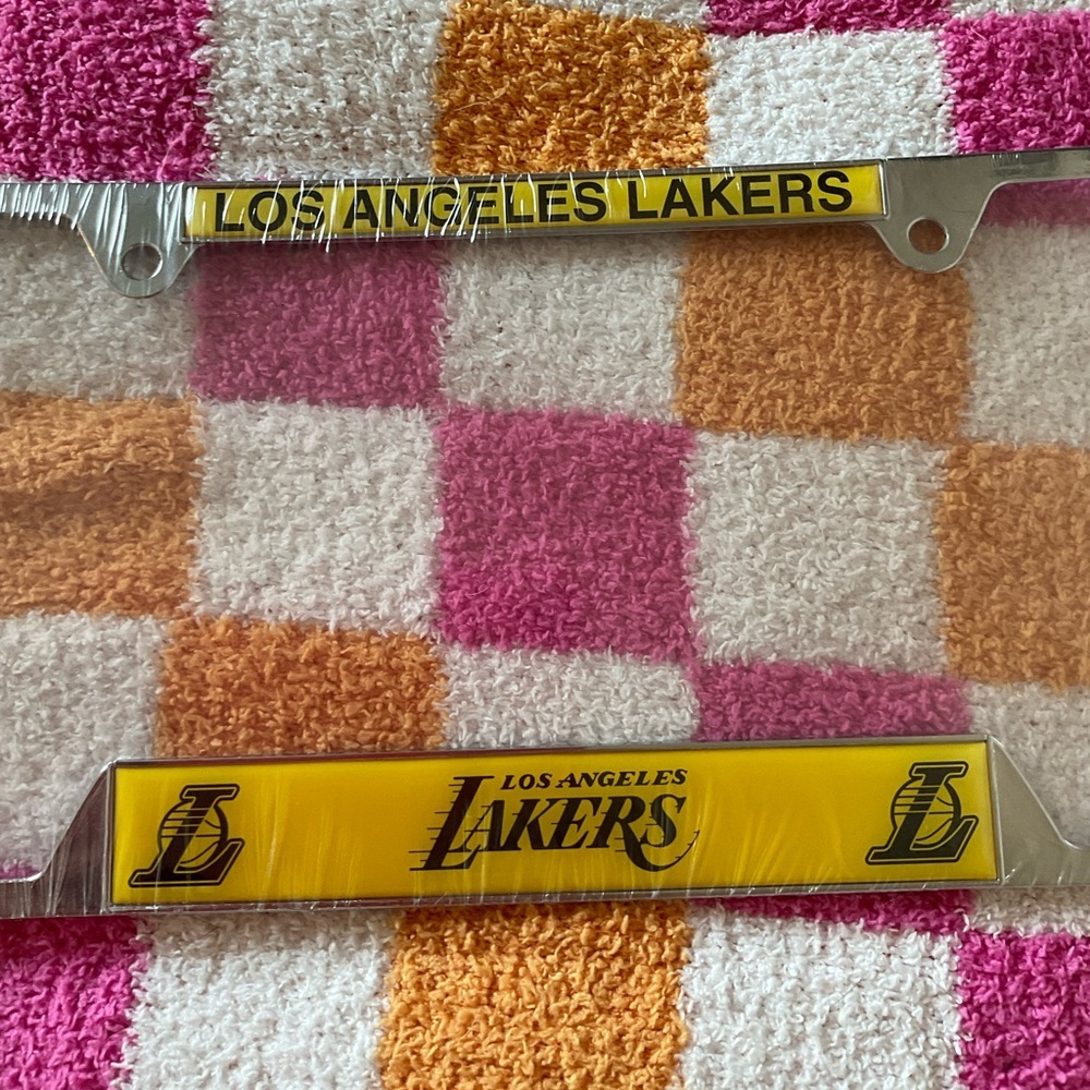 Los Angeles Lakers Yellow & Black Single License Plate Cover